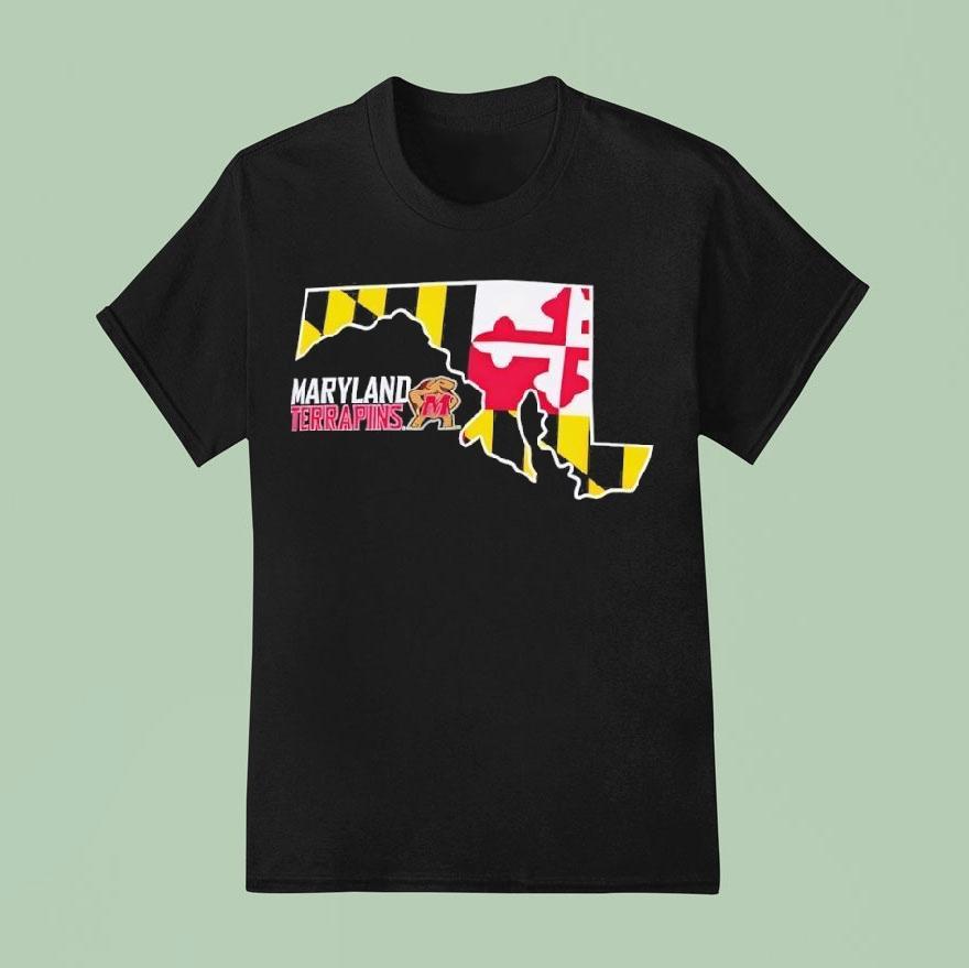 Maryland Terrapins Champion State Shape Shirt