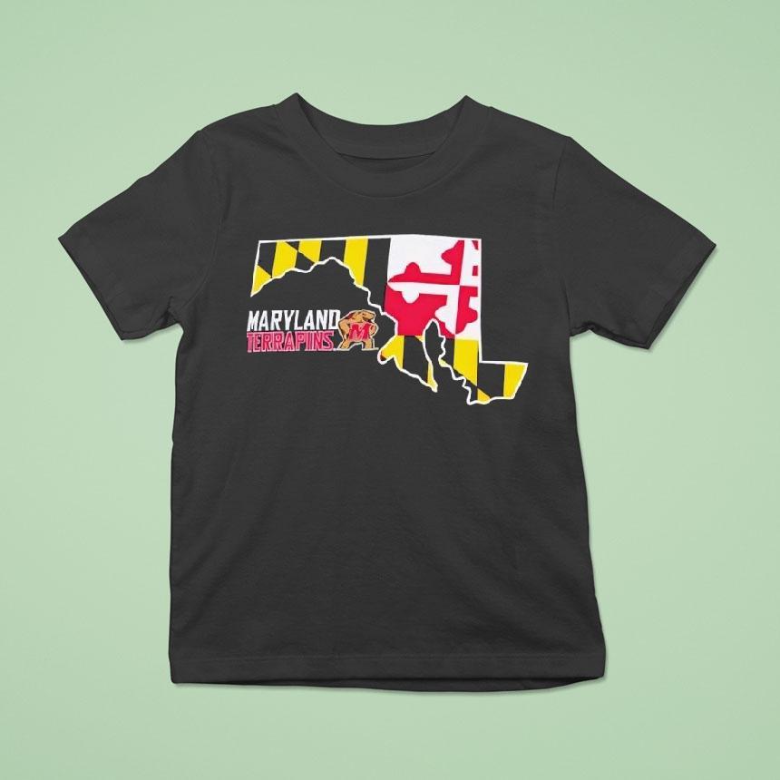 Maryland Terrapins Champion State Shape Shirt