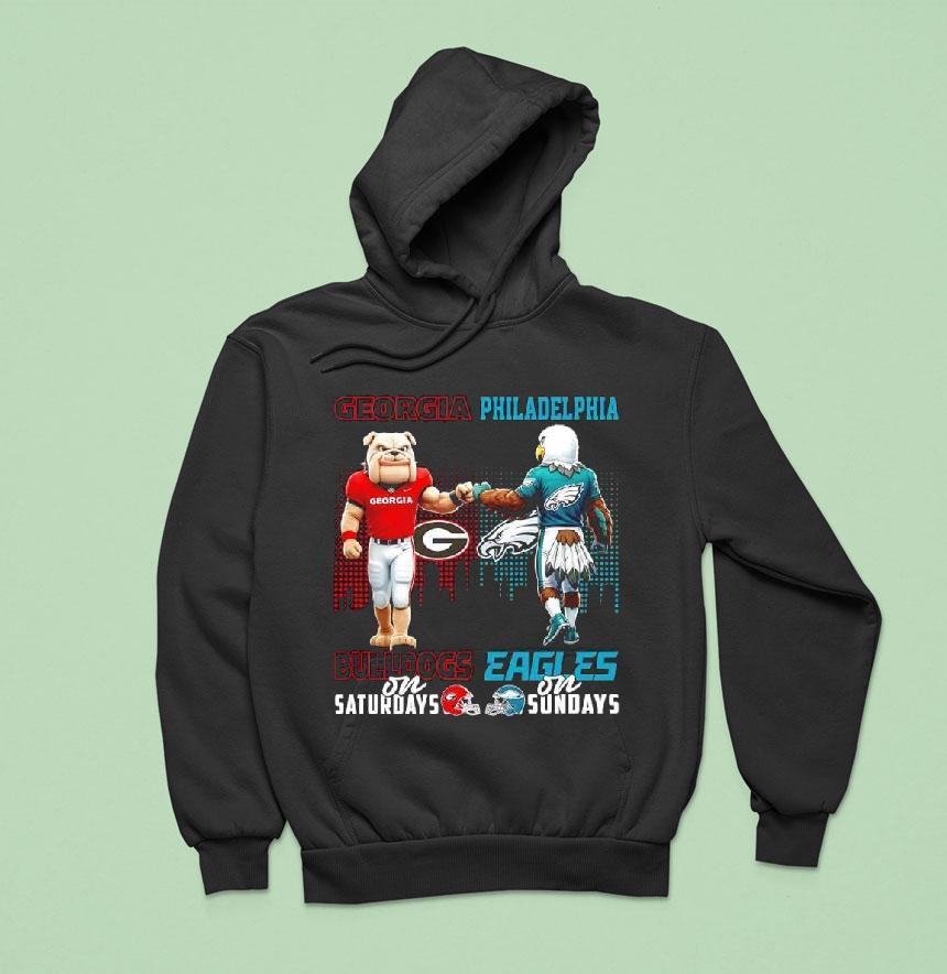 Mascot Of Georgia Bulldog On Saturdays And Philadelphia Eagles On Sundays Shirt Mascot Of Georgia Bulldog On Saturdays And Philadelphia Eagles On Sundays Shirt