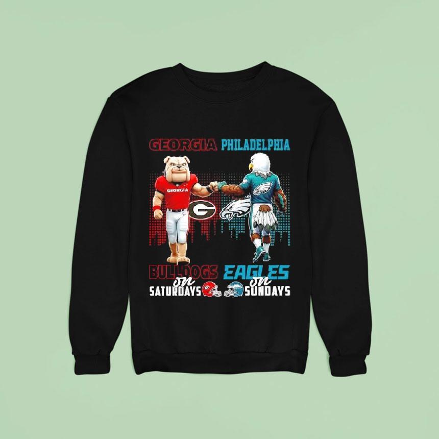Mascot Of Georgia Bulldog On Saturdays And Philadelphia Eagles On Sundays Shirt Mascot Of Georgia Bulldog On Saturdays And Philadelphia Eagles On Sundays Shirt