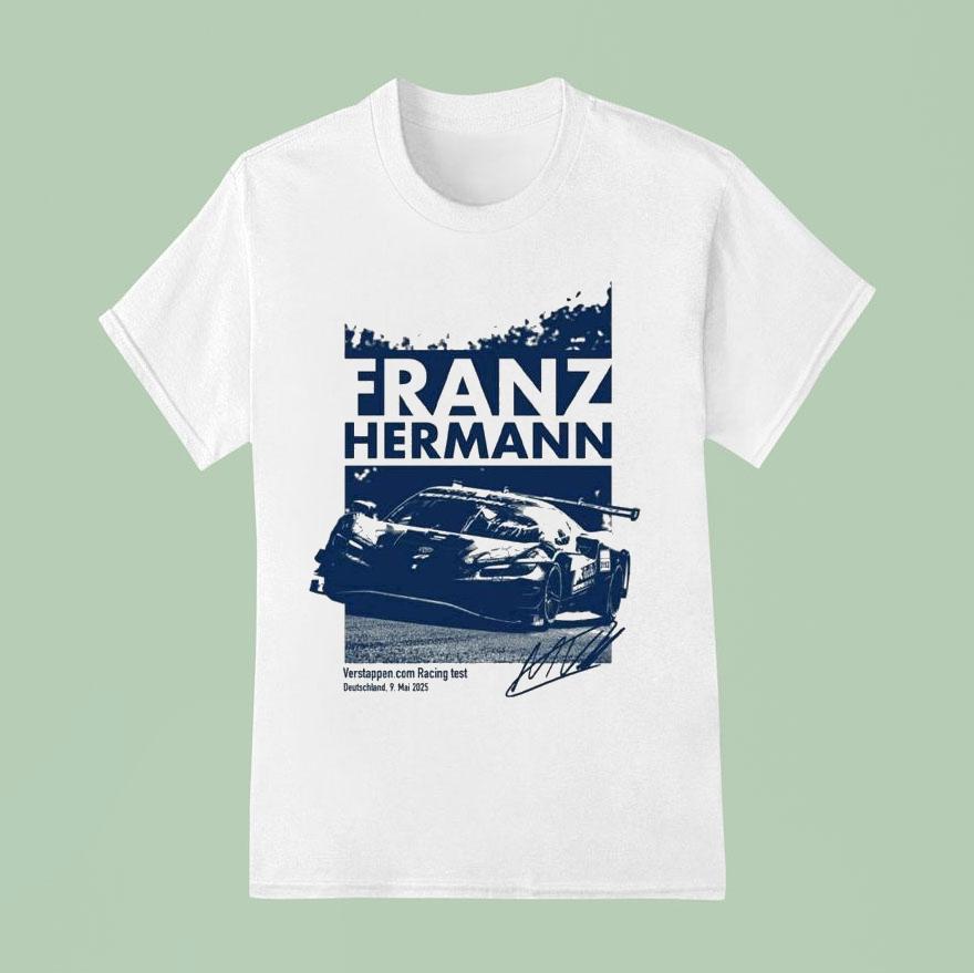 Max Verstappen Franz Hermann Racing Test Deutschland 9 Mai 2025 F1 Shirt