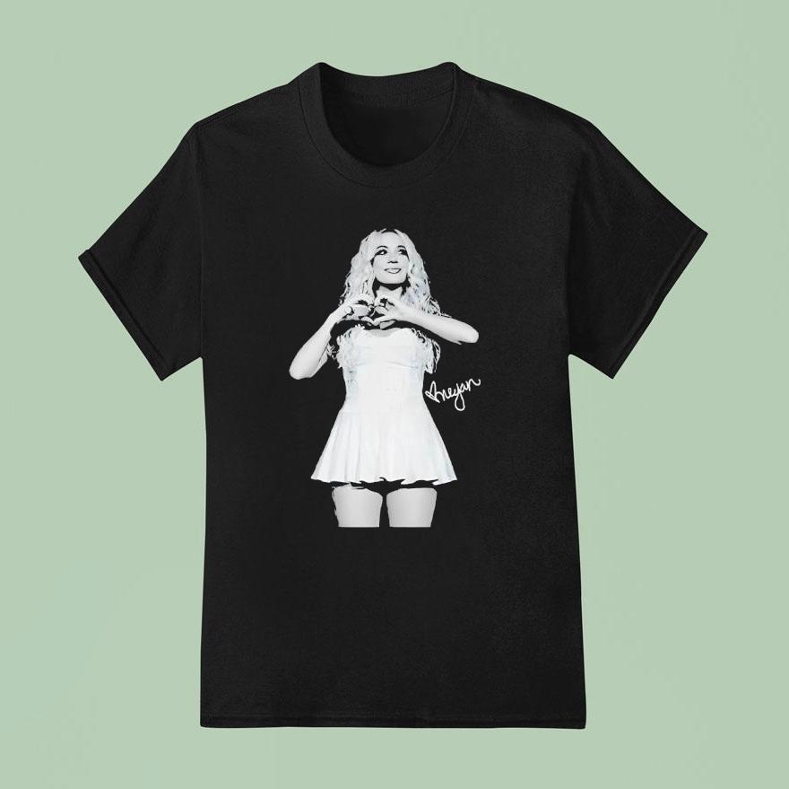 Megan Moroney Heart Sign In Am I Okay Tour And Signature Shirt
