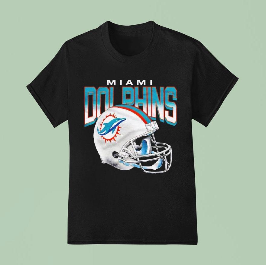 Miami Dolphins Gradient Helmet Shirt