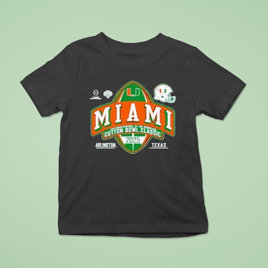 Miami Hurricanes Cotton Bowl Cfp Quarterfinal 2025-2026 Shirt