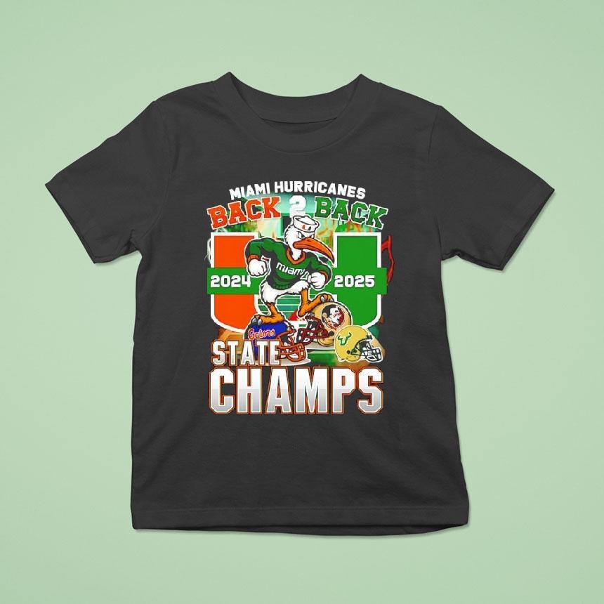 Miami Hurricanes Defeat Florida State Seminoles Florida Bulls And Gators State Champs B2b Shirt