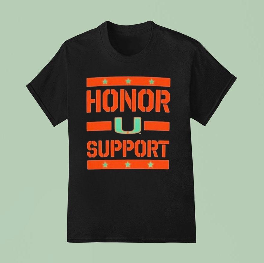 Miami Hurricanes Honor Support Shirt