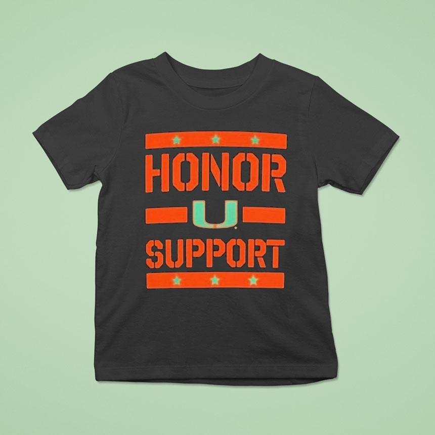 Miami Hurricanes Honor Support Shirt