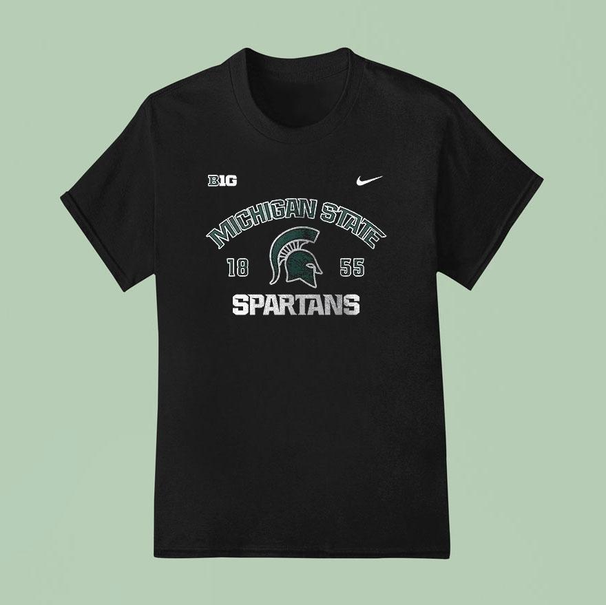 Michigan State Spartans Helmet Logo Est 1855 Shirt