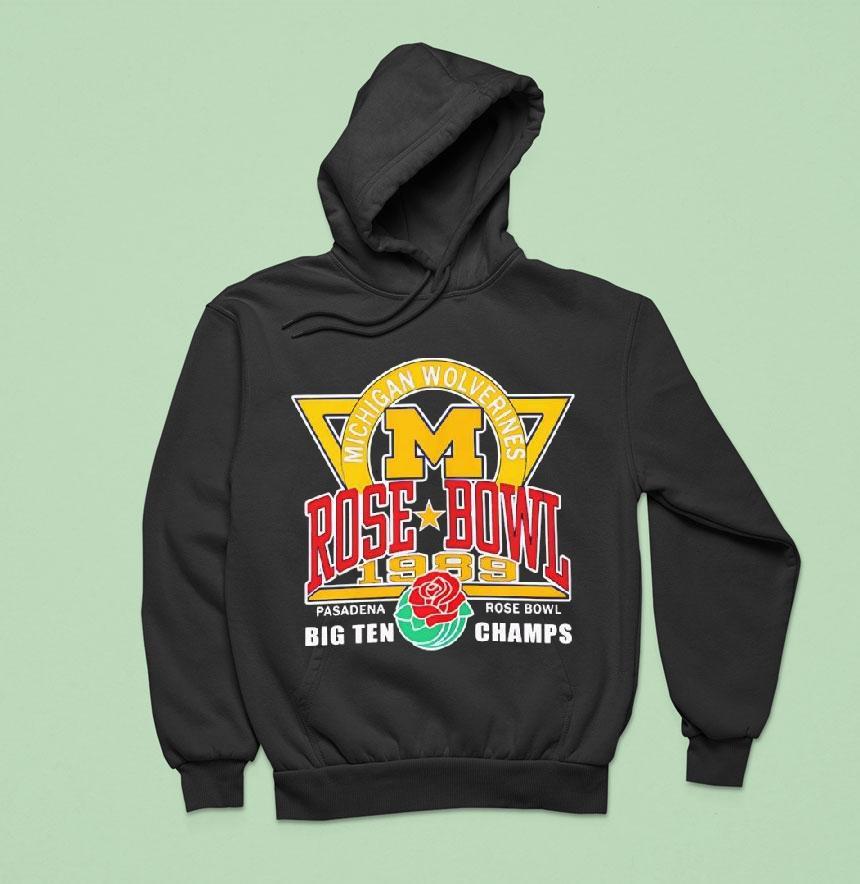 Michigan Wolverines Basketball Rose Bowl Champs Big Ten 1989 Shirt Michigan Wolverines Basketball Rose Bowl Champs Big Ten 1989 Shirt