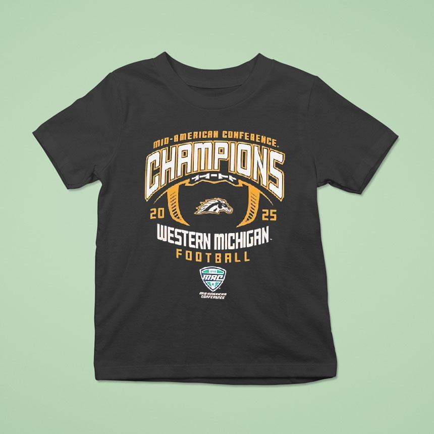 Mid American Conference Champions Western Michigan Broncos 2025 Shirt