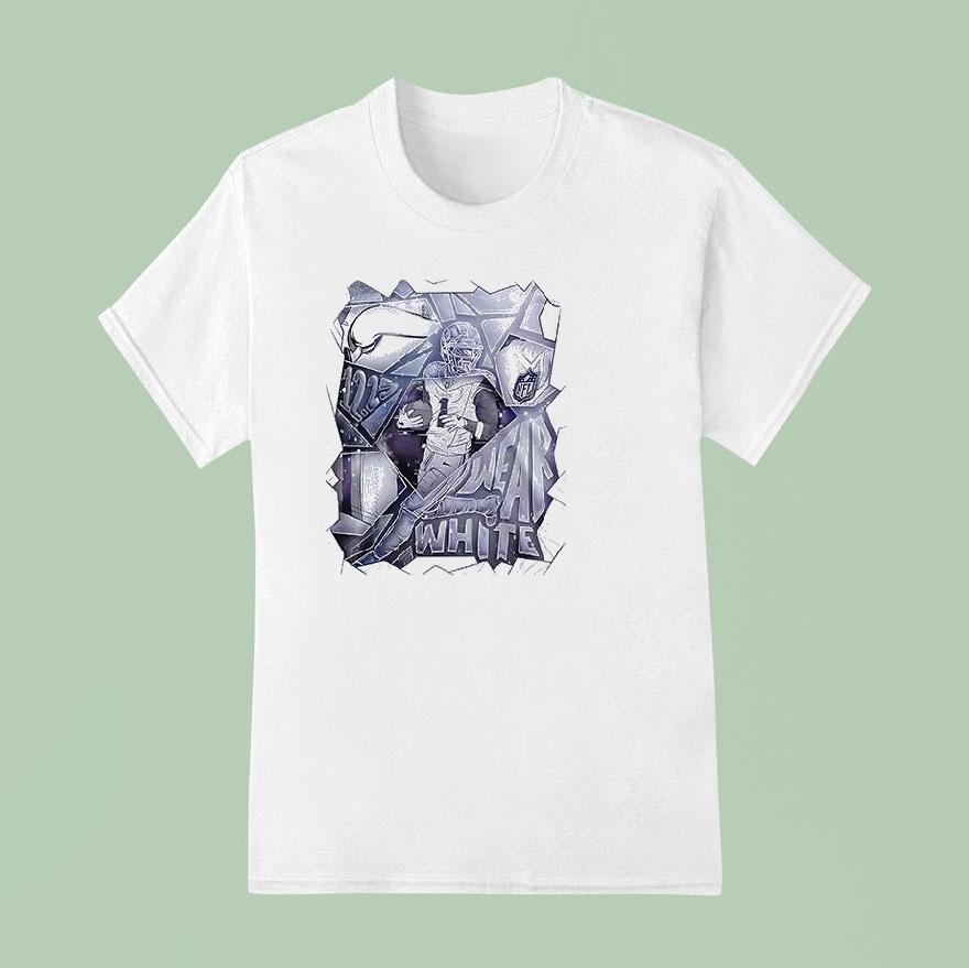 Minnesota Vikings’s Wear White Winter Whiteout Logo Shirt