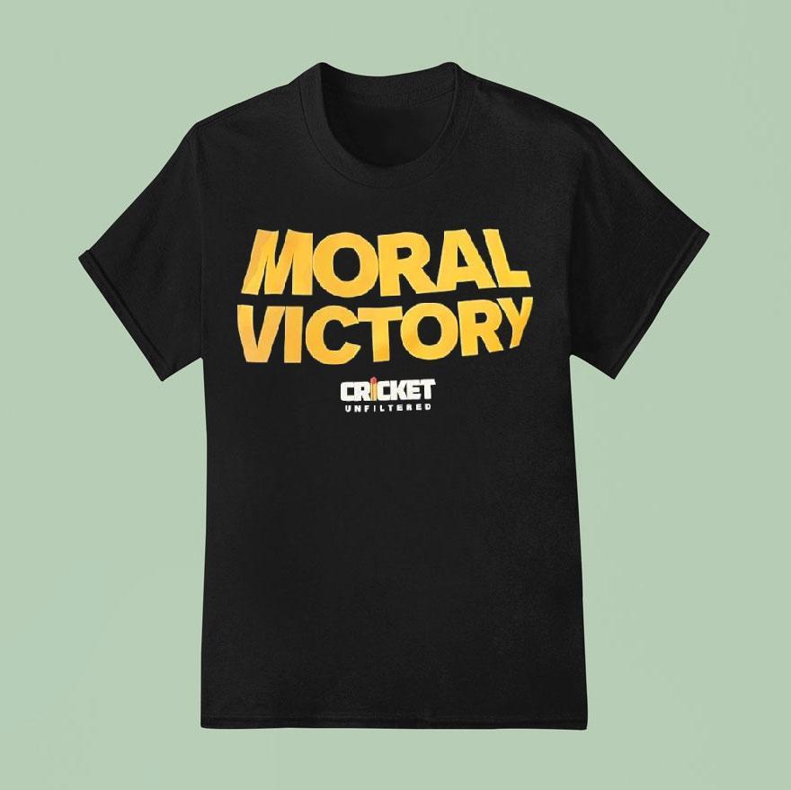 Moral Victory Cricket Unfiltered Logo Shirt