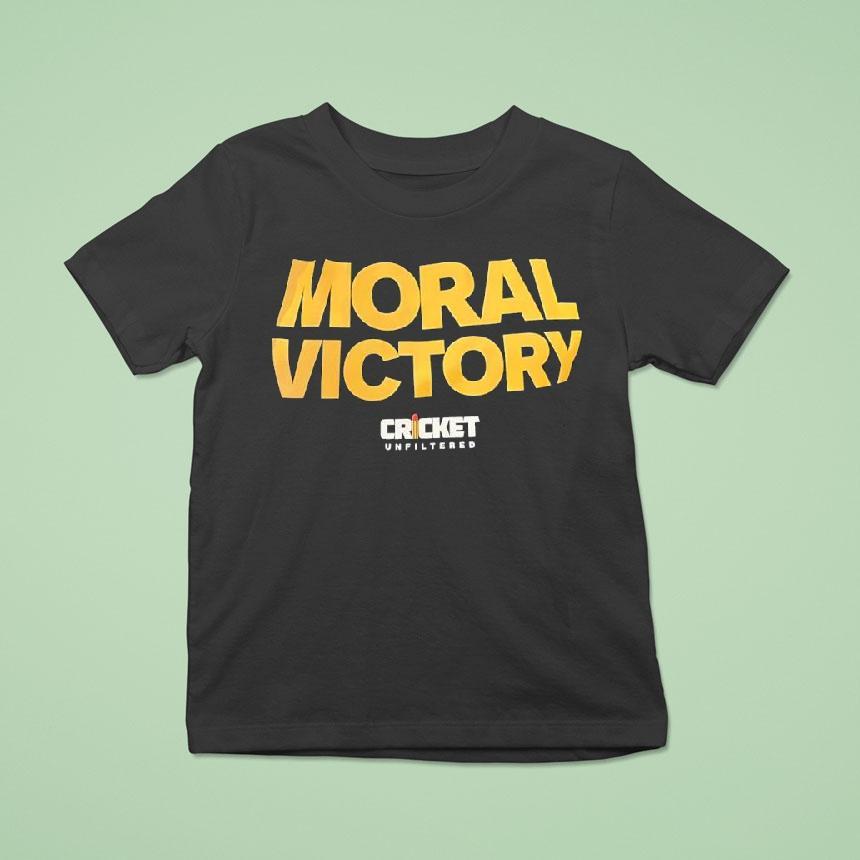 Moral Victory Cricket Unfiltered Logo Shirt