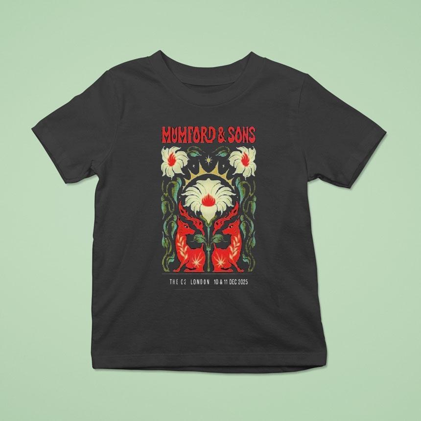 Mumford And Sons London Uk Event At The O2 On 10 And 11 December 2025 Shirt