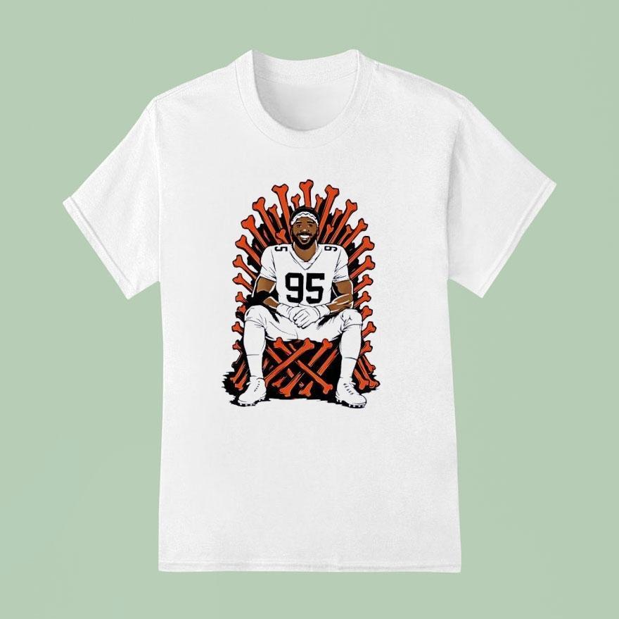 Myles Garrett Cleveland Browns Single Season Sack King Shirt