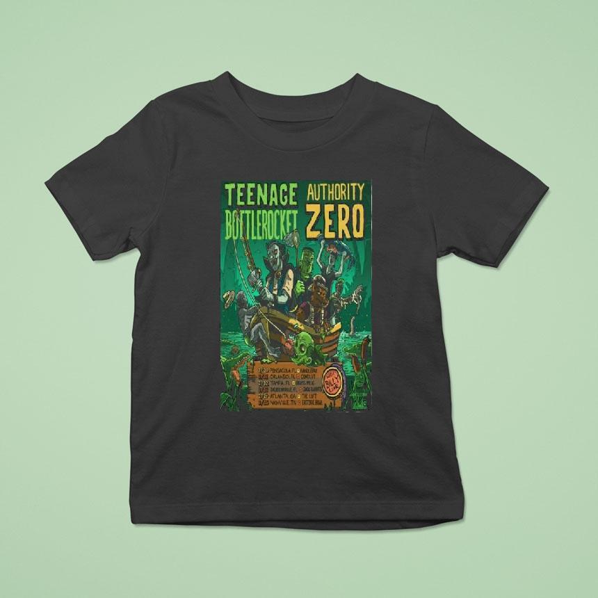 Nage Bottlerocket Authority Zero February Tour 2026 Shirt