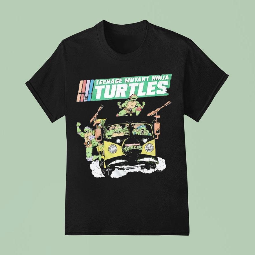 Nage Mutant Ninja Turtles Party Van Graphic Shirt