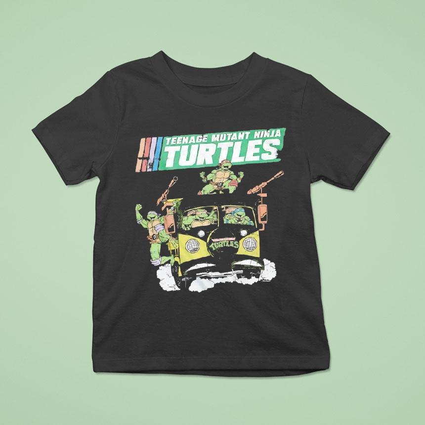 Nage Mutant Ninja Turtles Party Van Graphic Shirt