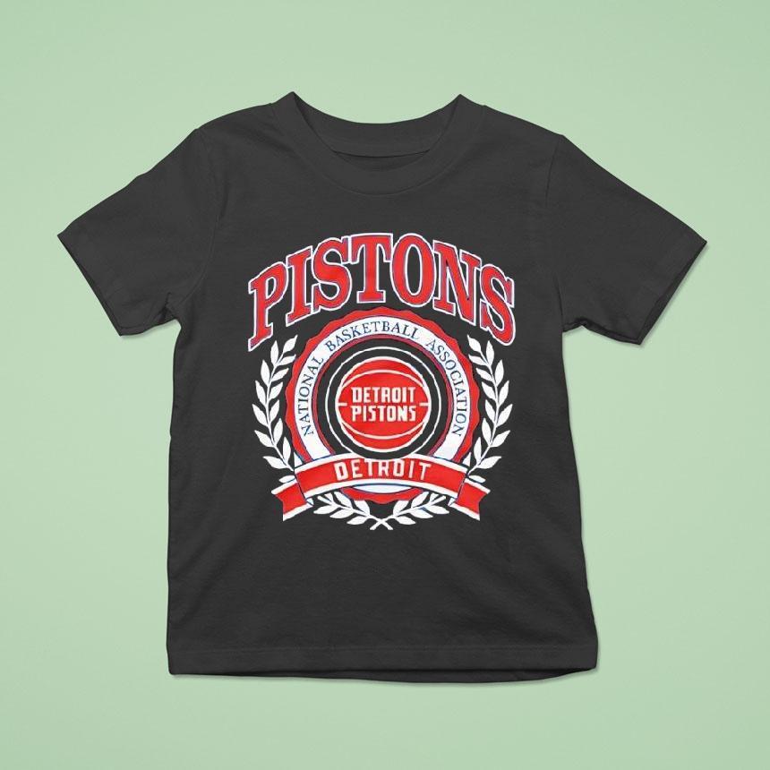 Naional Basketball Association Detroit Pistons Crest Logo Shirt