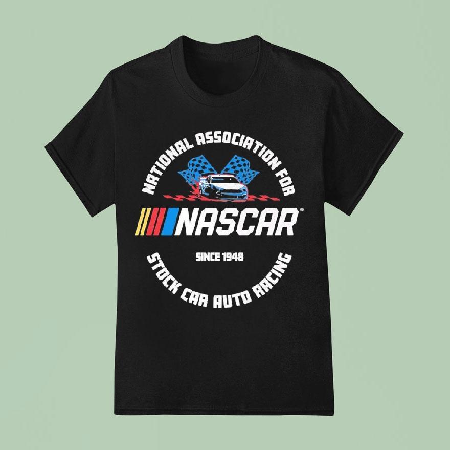 National Association For Nascar Mad Engine Stock Car Auto Racing Shirt