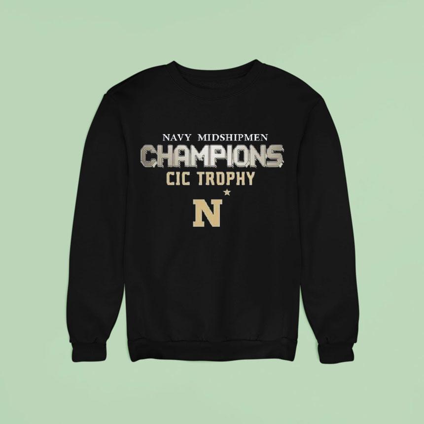 Navy Midshipmen Champions Cic Trophy 2025 Navy-army Game Shirt Navy Midshipmen Champions Cic Trophy 2025 Navy-army Game Shirt