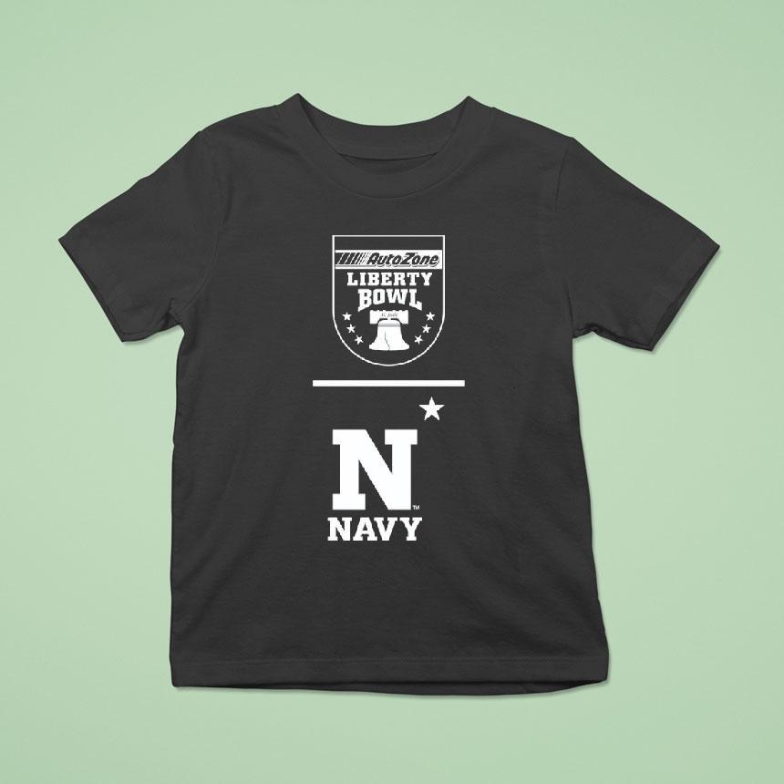 Navy Midshipmen Football Autozone Liberty Bowl Shirt