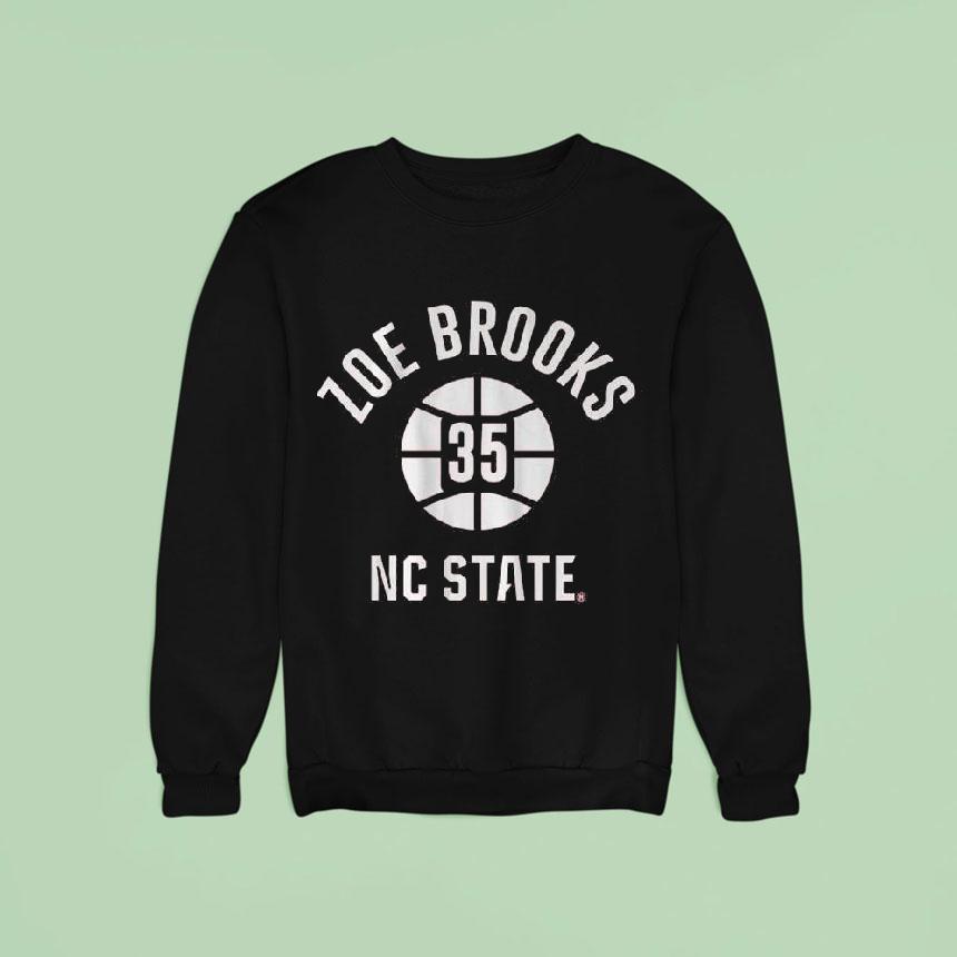 Nc State Basketball Zoe Brooks Name Number Ball Shirt Nc State Basketball Zoe Brooks Name Number Ball Shirt