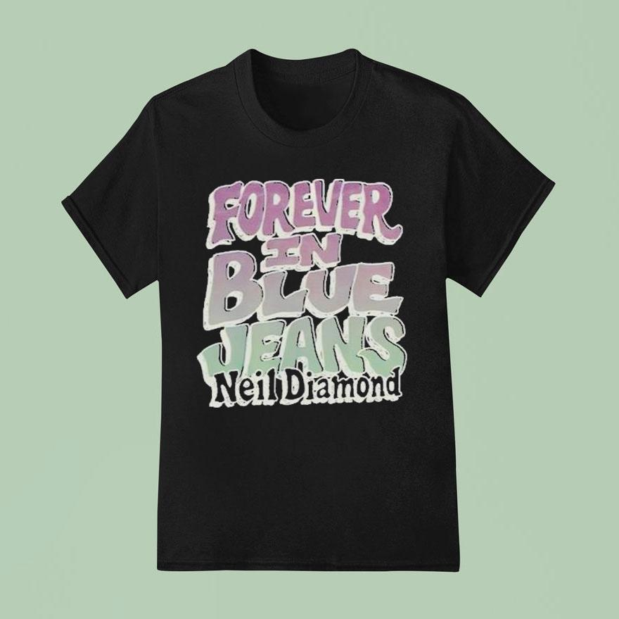 Neil Diamond Forever In Blue Jeans Shirt