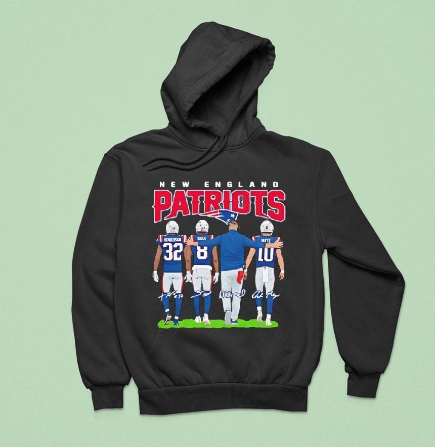New England Patriots Graphic Apparel Signatures Coach And Players Shirt New England Patriots Graphic Apparel Signatures Coach And Players Shirt