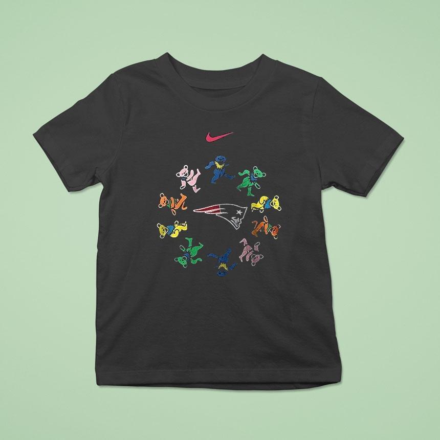 New England Patriots X Grateful Dead For Life Logo Mascot Shirt