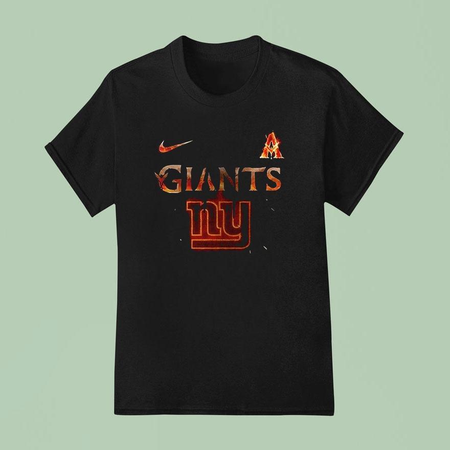 New York Giants X Avatar Fire And Ash Logo Shirt