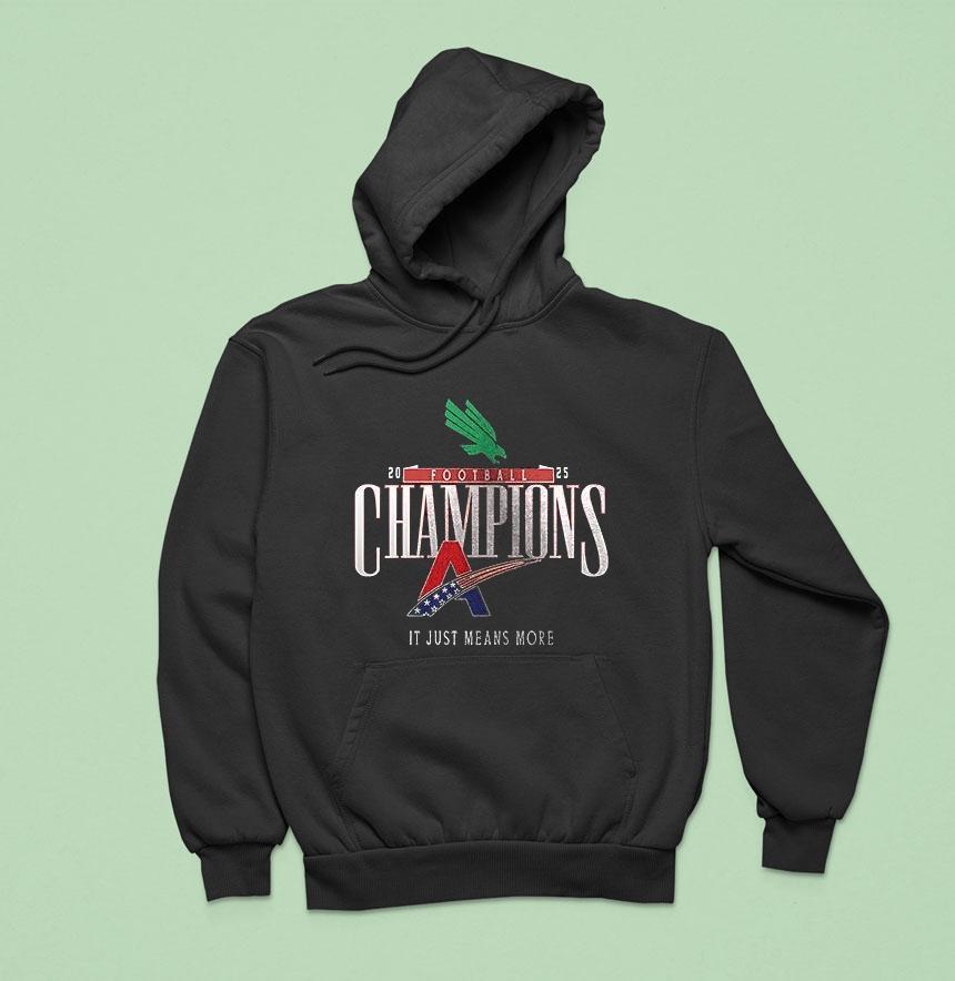 North Texas Mean Green American Conference Champions It Just Mean More Logo Shirt North Texas Mean Green American Conference Champions It Just Mean More Logo Shirt