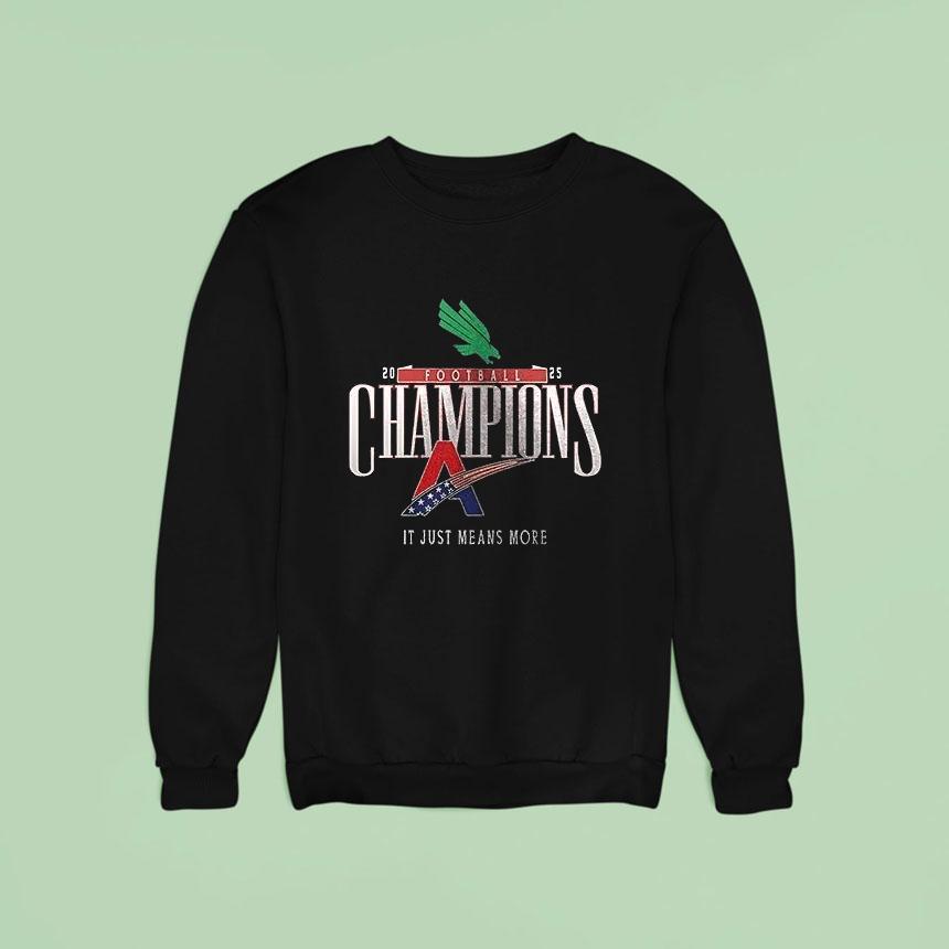 North Texas Mean Green American Conference Champions It Just Mean More Logo Shirt North Texas Mean Green American Conference Champions It Just Mean More Logo Shirt