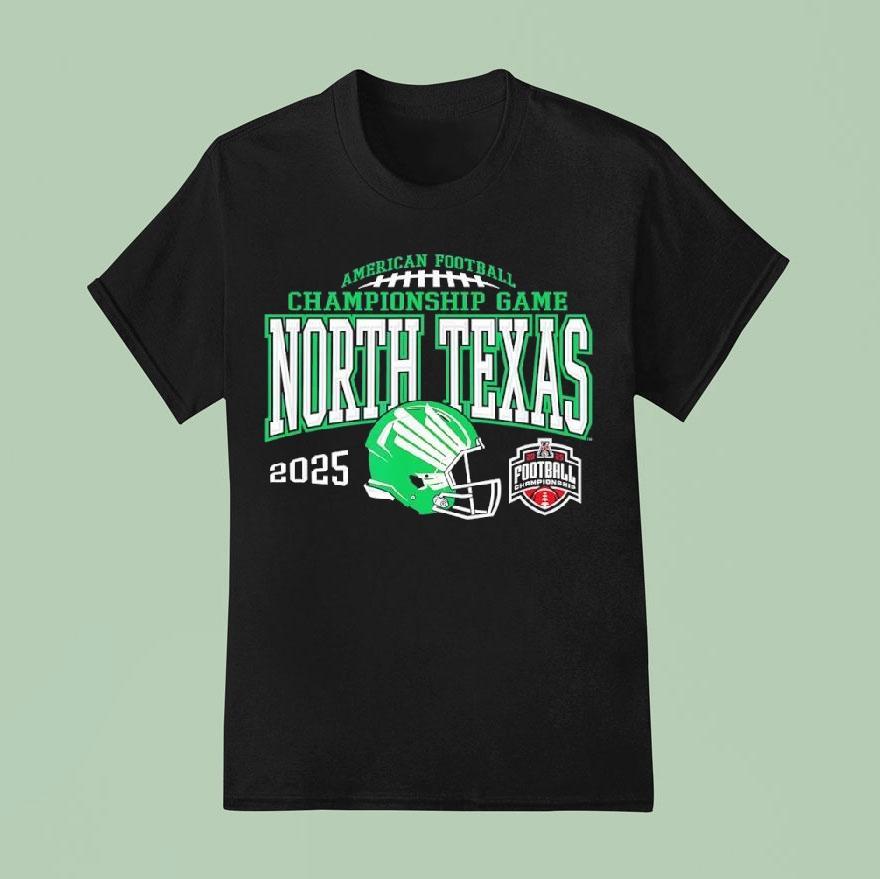 North Texas Mean Green American Football Championship Game 2025 Shirt