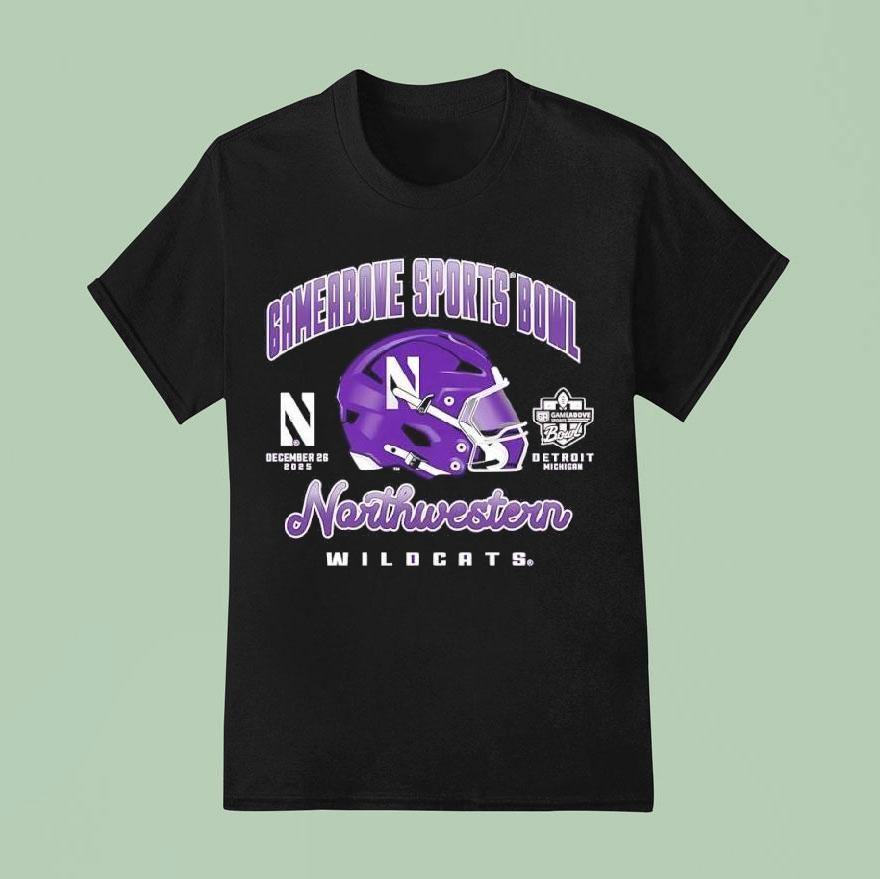 Northwestern Football 2025 Gameabove Sports Bowl Wildcats Shirt