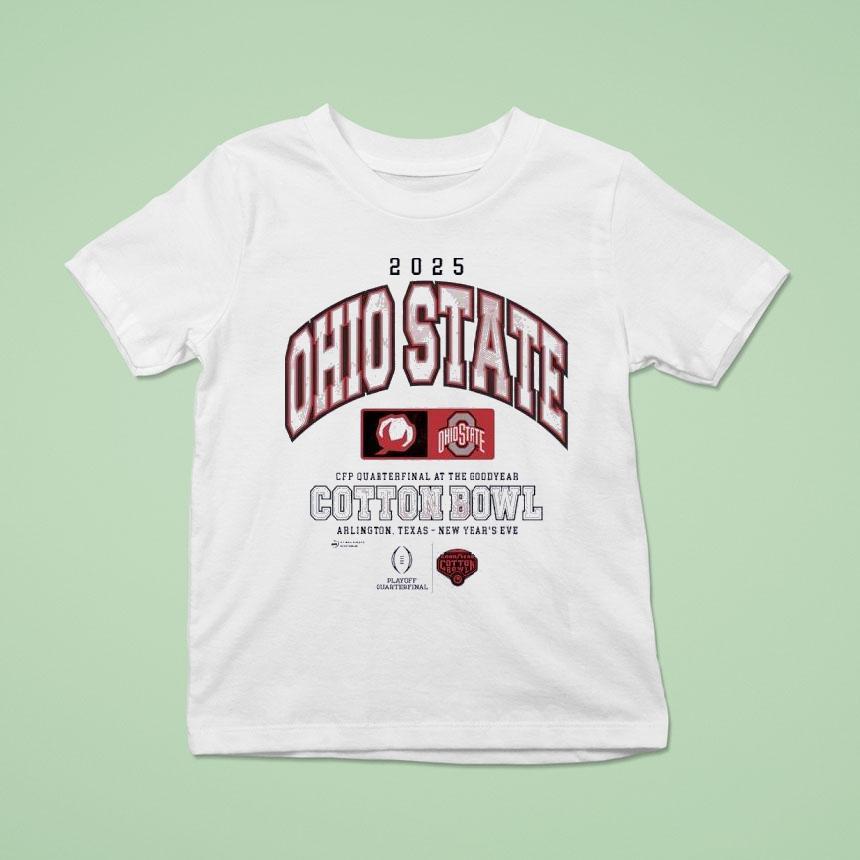 Ohio State Buckeyes Cfp Quarterfinal At The Goodyear Cotton Bowl 2025 Shirt