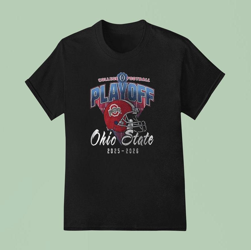 Ohio State Buckeyes College Football Playoff Helmet Go Buckeyes Mascot Shirt