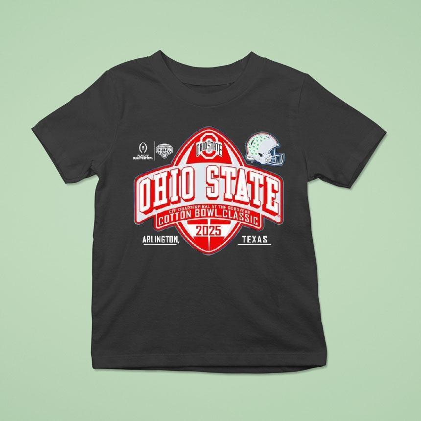 Ohio State Buckeyes Cotton Bowl 2025 Cfp Quarterfinal Shirt