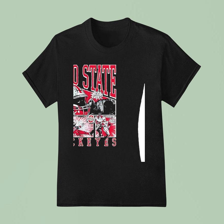 Ohio State Buckeyes Fight To The End We Love Brutus Comic Shirt