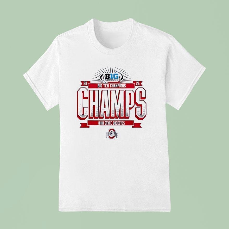 Ohio State Buckeyes Football Big Ten Championship 2025 Shirt