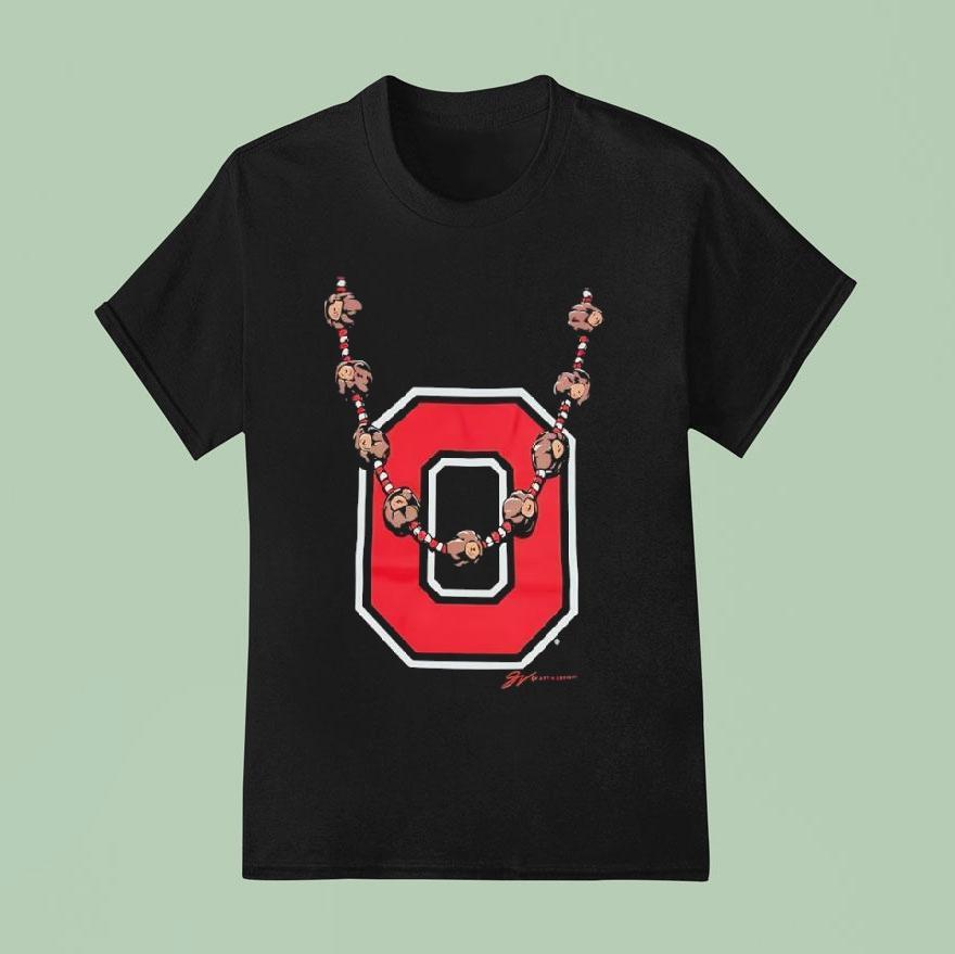 Ohio State Buckeyes Football Necklace Shirt