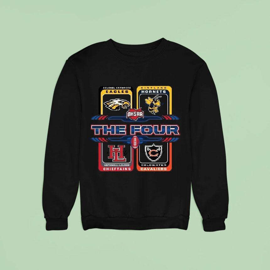 Ohsaa 2025 Div Vi Football Semifinals The Four Logo Shirt Ohsaa 2025 Div Vi Football Semifinals The Four Logo Shirt