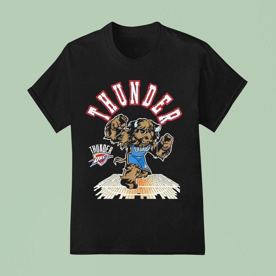 Oklahoma City Thunder Mascot Basketball Shirt