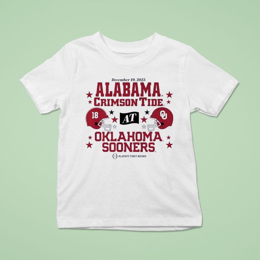 Oklahoma Sooners Vs Alabama Crimson Tide Playoff First Round 2025 Shirt