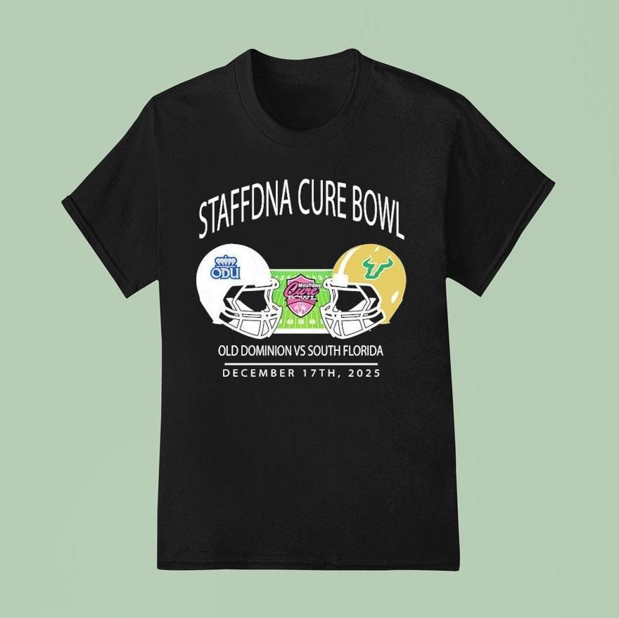 Old Dominion Monarchs Vs South Florida Bulls Staffdna Cure Bowl At Camping World Stadium On December 17th 2025 Helmet Shirt
