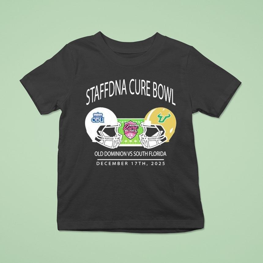 Old Dominion Monarchs Vs South Florida Bulls Staffdna Cure Bowl At Camping World Stadium On December 17th 2025 Helmet Shirt