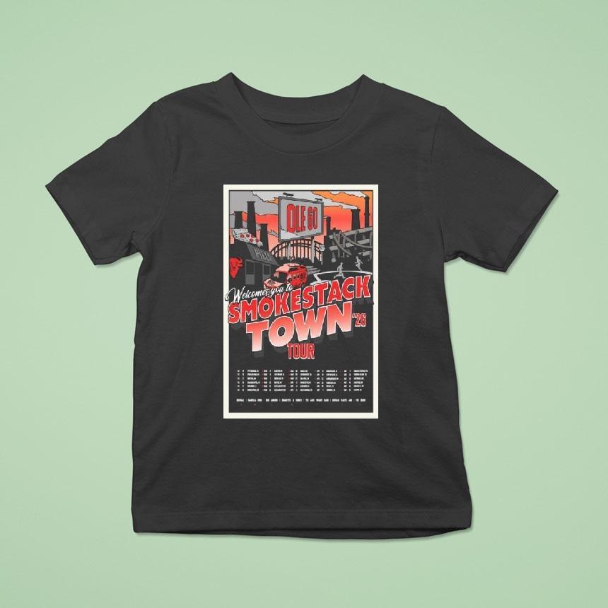 Ole 60 Welcomes You To Smokestack Town 2026 Tour Shirt