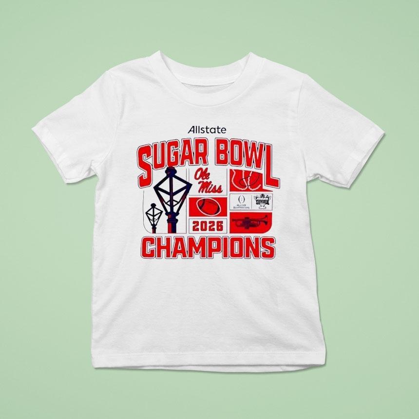 Ole Miss Rebels Football 2026 Sugar Bowl Champions Shirt
