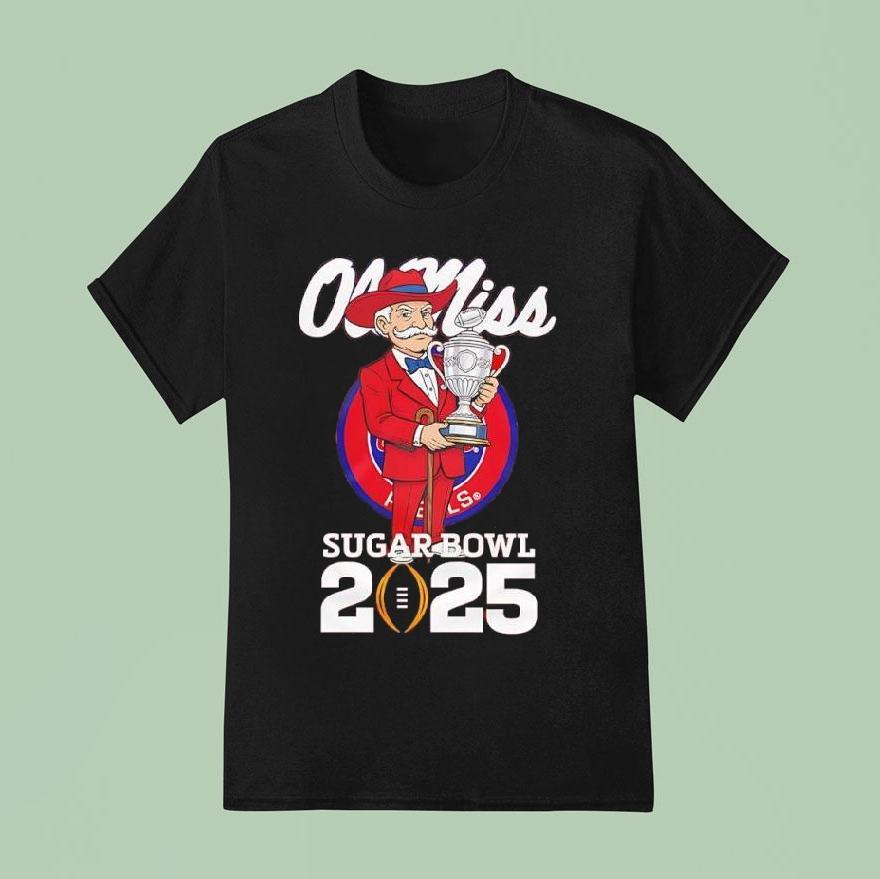Ole Miss Sugar Bowl 2025 Colonel Reb Shirt