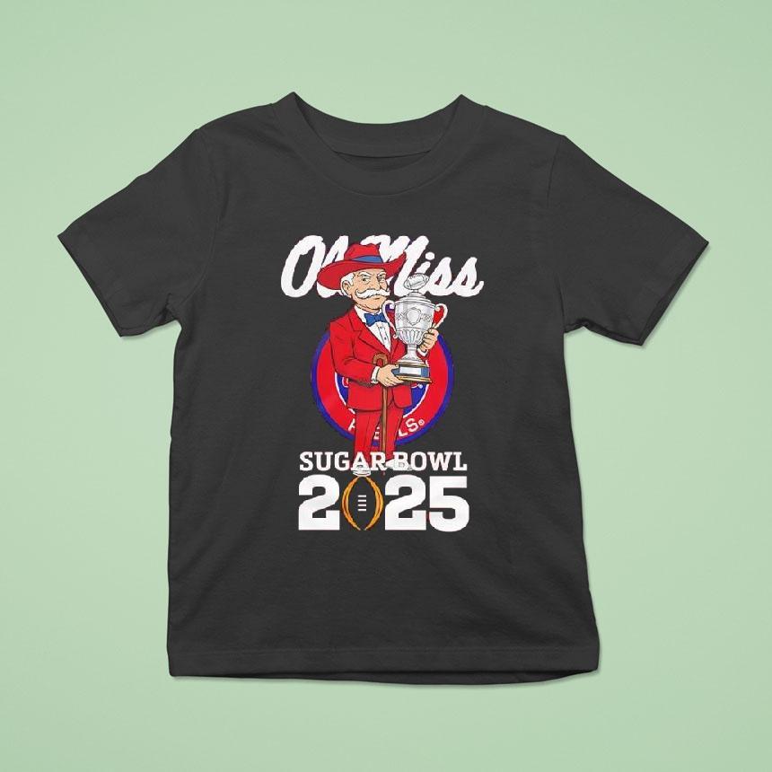 Ole Miss Sugar Bowl 2025 Colonel Reb Shirt